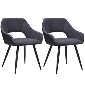 2 Chintaly Imports Henriet Grey Open Back Side Chairs