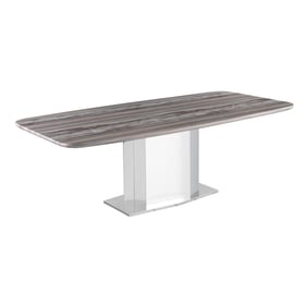 Chintaly Imports Isabel Grey Brown Dining Table