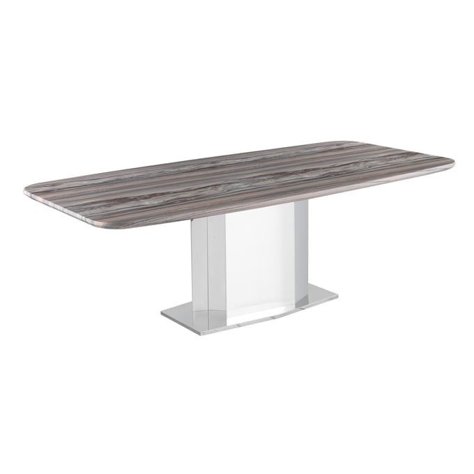 Chintaly Imports Isabel Grey Brown Dining Table CHF-ISABEL-DT