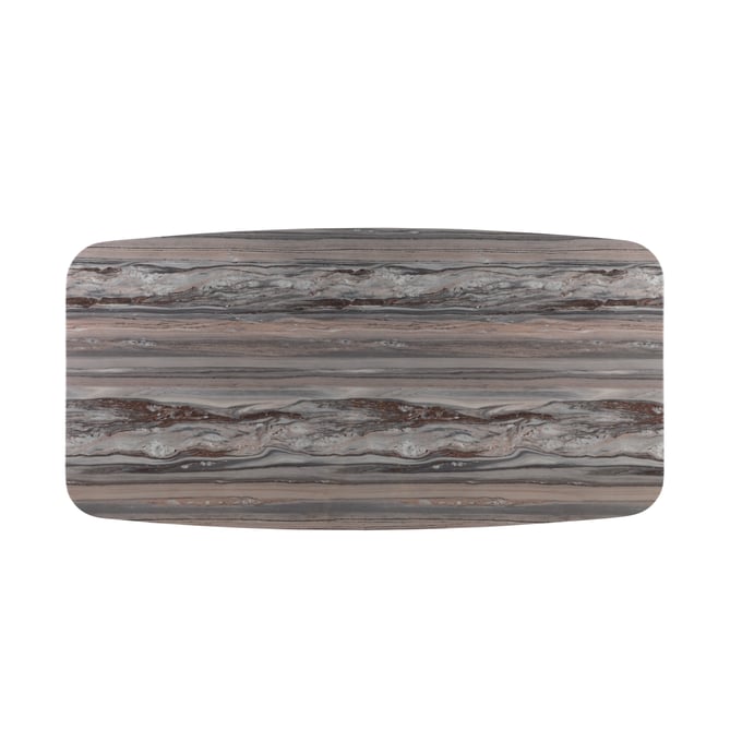 Chintaly Imports Isabel Grey Brown Grey Marble Top CHF-ISABEL-DT-T