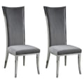 High Back Side Chair w/ Stainless Steel Frame - 2 per box