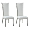 High Back Side Chair w/ Stainless Steel Frame - 2 per box