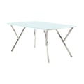 Modern Starphire Glass Top Dining Table