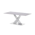 Contemporary Sintered Stone Top Table w/ Steel Base