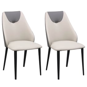 2 Chintaly Imports Jocelyn Grey Side Chairs