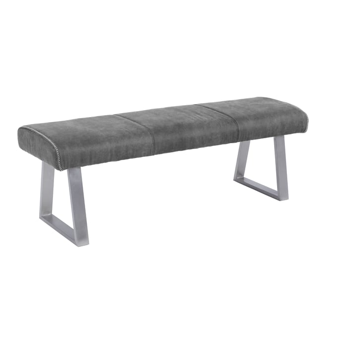 Chintaly Imports Kalinda Grey Dining Bench CHF-KALINDA-BCH-GRY