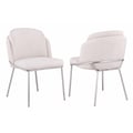 Contemporary Double-layered Curved Back Side Chair - 2 per box