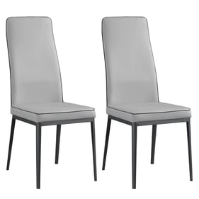 2 Chintaly Imports Karol Light Grey Dining Side Chairs