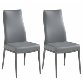 2 Chintaly Imports Kassidy Grey Side Chairs