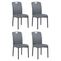 Contemporary Handle Back Side Chair w/ Metal Legs - 4 per box