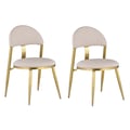 Side Chair w/ Golden Frame - 2 Per Box