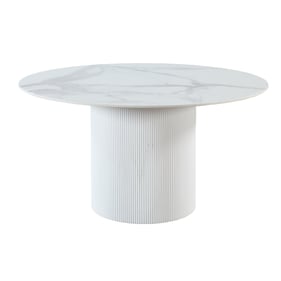 Chintaly Imports Kristen Gloss White Dining Table