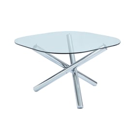 Chintaly Imports Leatrice Clear Dining Table