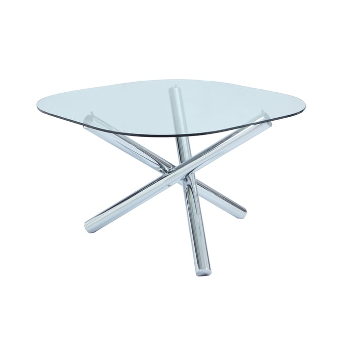 Chintaly Imports Leatrice Clear Dining Table CHF-LEATRICE-DT-SR