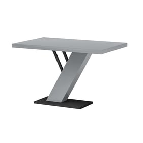 Chintaly Imports Linden Gloss Grey Dining Table