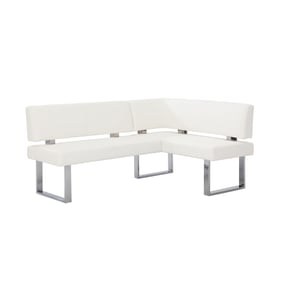 Chintaly Imports Linden White Upholstered Nook