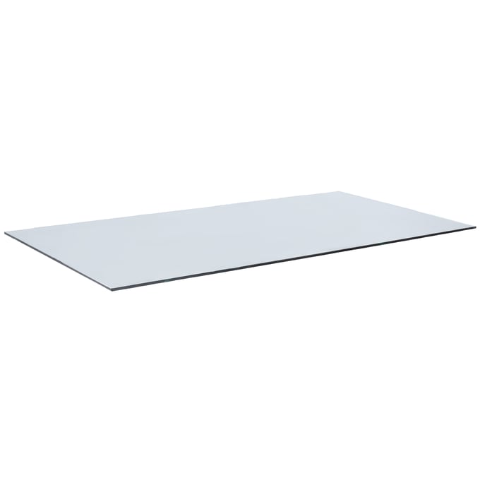 Chintaly Imports Bruna Clear Glass 36x60 Radius Corners Bevel Top CHF-RC366010BEC