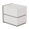 Modern 2-Drawer Nightstand, Left