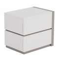 Modern 2-Drawer Nightstand, Right