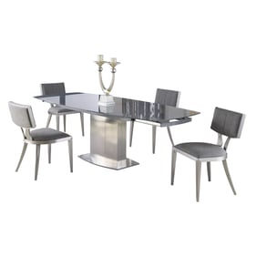 Chintaly Imports Mavis Grey 5pc Dining Room Set