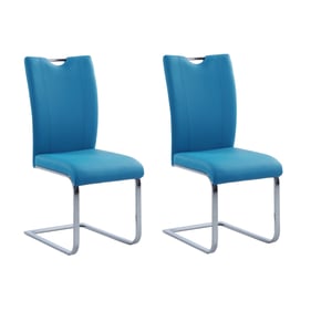 2 Chintaly Imports Melissa Blue Side Chairs