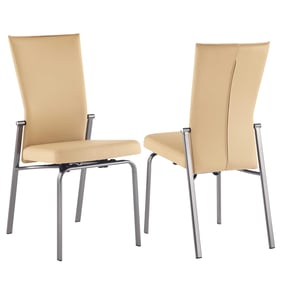 2 Chintaly Imports Molly Beige Motion Back Side Chairs