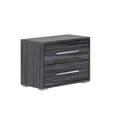 2-Drawer Melamine Wood Nightstand