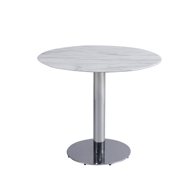 Chintaly Imports Noemi Jazz White Dining Table CHF-NOEMI-DT