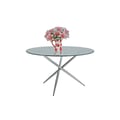 Contemporary Dining Round Glass Table