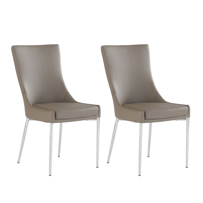 2 Chintaly Imports Patricia Light Brown Dining Chairs CHF-PATRICIA-SC-BRW