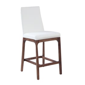 Chintaly Imports Rosario White Walnut Counter Stool