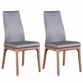 Modern Side Chair w/ Solid Wood Base - 2 per box