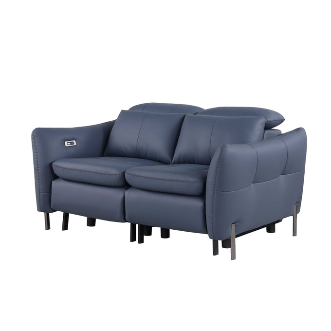 Chintaly Imports Sacramento Blue Reclining Loveseat CHF-SACRAMENTO-LVS-BLU