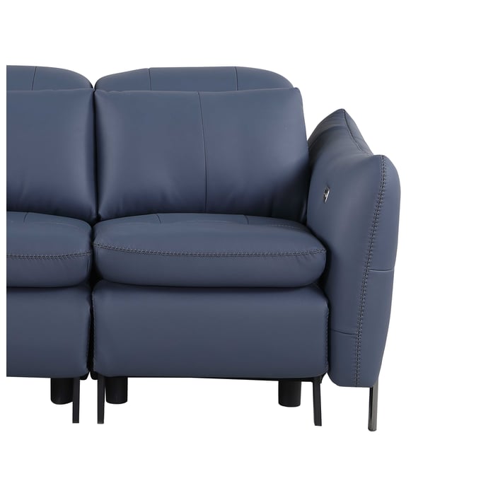 Chintaly Imports Sacramento Blue Right Arm Facing Loveseat CHF-SACRAMENTO-LVS-RAF-BLU