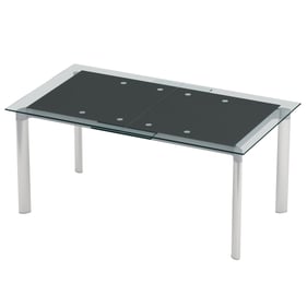 Chintaly Imports Tara Black Extendable Dining Table