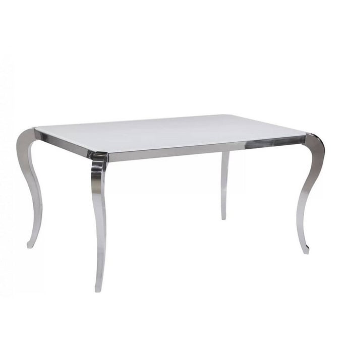 Chintaly Imports Teresa White Dining Table CHF-TERESA-DT