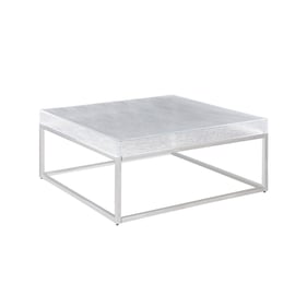 Chintaly Imports Valerie Clear Square Cocktail Table