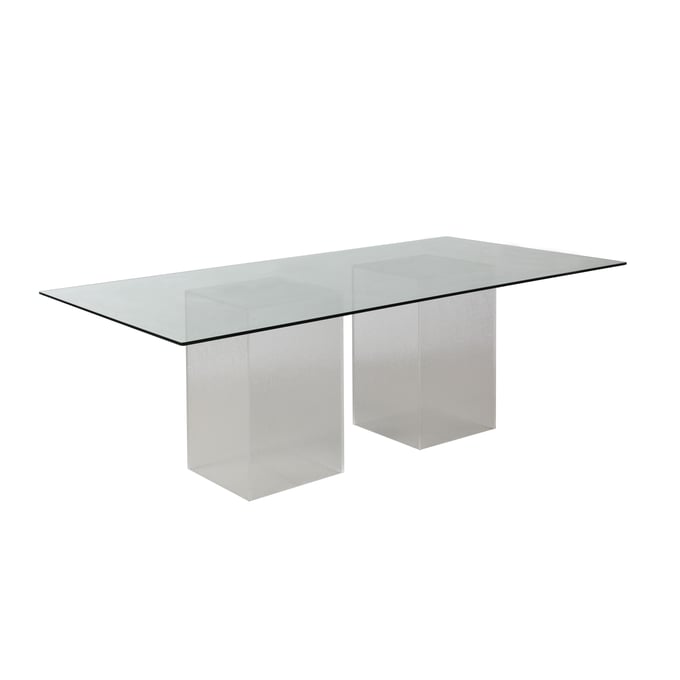 Chintaly Imports Valerie Clear 72 Inch Dining Table CHF-VALERIE-DT-RCT-4272