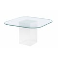 Contemporary Solid Textured Acrylic Pedestal Base