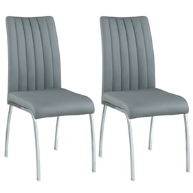 2 Chintaly Imports Vanessa Grey Back Side Chairs