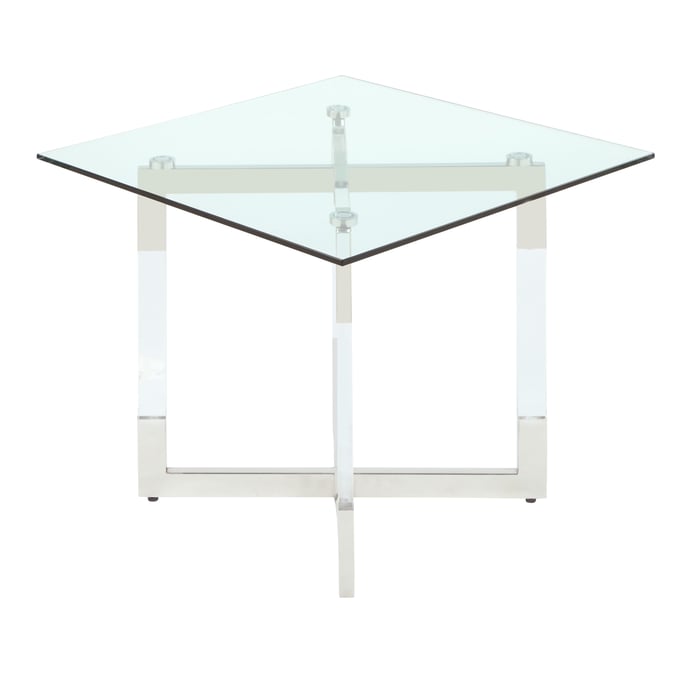 Yasmin Glass Dining Table by Chintaly