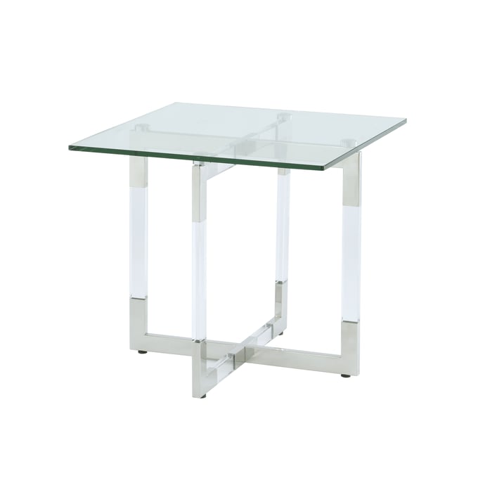 Chintaly Imports Yasmin Clear Floating Acrylic Lamp Table Base CHF-YASMIN-LT-B