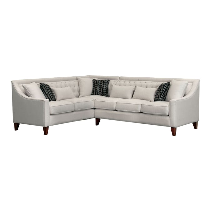 Chic Home Aberdeen Cream Fabric Left Facing Sectional Sofa CHIC-FSA2673-CE