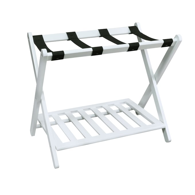 Casual Home White Solid Pine Luggage Rack CHOM-102-21