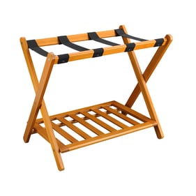 Casual Home Honey Oak Solid Pine Luggage Rack