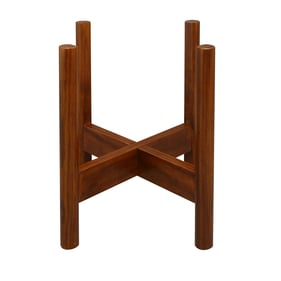 Casual Home Antique Mahogany Plant Display Stand