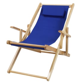 Casual Home Royal Blue Canvas Sling Chair