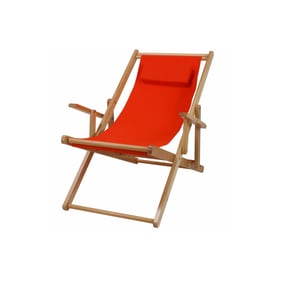 Casual Home Orange Canvas Sling Chair