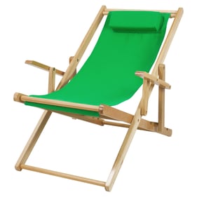 Casual Home Green Canvas Sling Chair