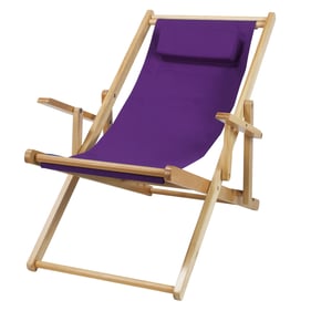 Casual Home Purple Canvas Sling Chair